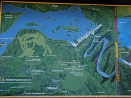 Mapa Viktoriiných vodopádů